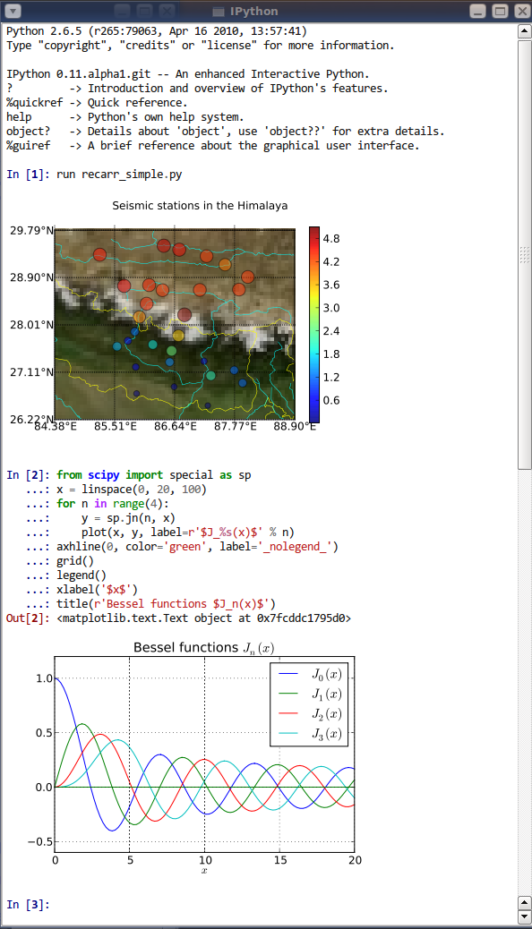 IPython Qt console with embedded plots