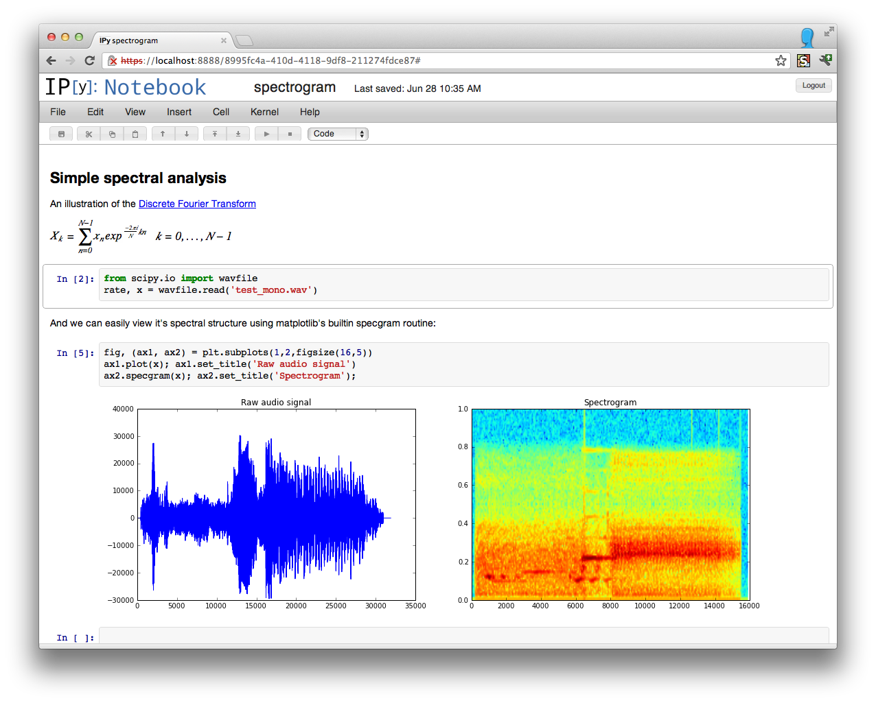 Import ipython. IPYTHON Notebook. Python spectrogram Audio. Графика PLT.SPECGRAM. Gui ноутбук тест.